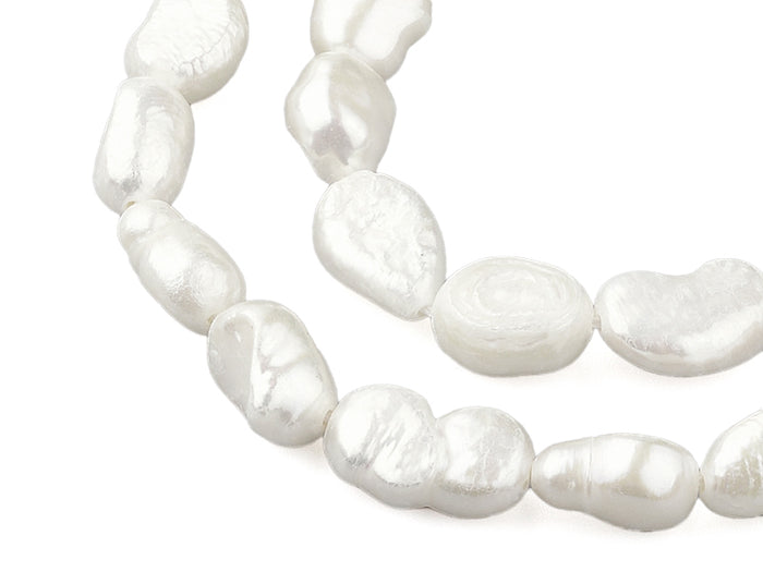 Achat Lot de 10 perles de culture - forme irrégulière - 8 à 14 mm