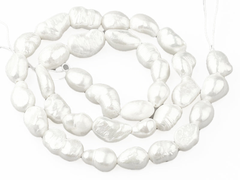 achat Lot de 10 perles de culture - forme irrégulière - 8 à 14 mm
