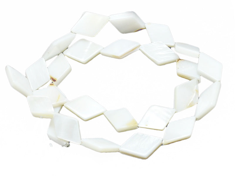 Achat Lot de 10 breloques - losange - coquillage naturel - 15 mm