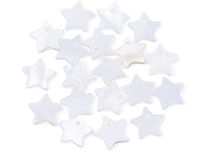 Achat Lot de 10 breloques - étoile - coquillage naturel - 10 mm