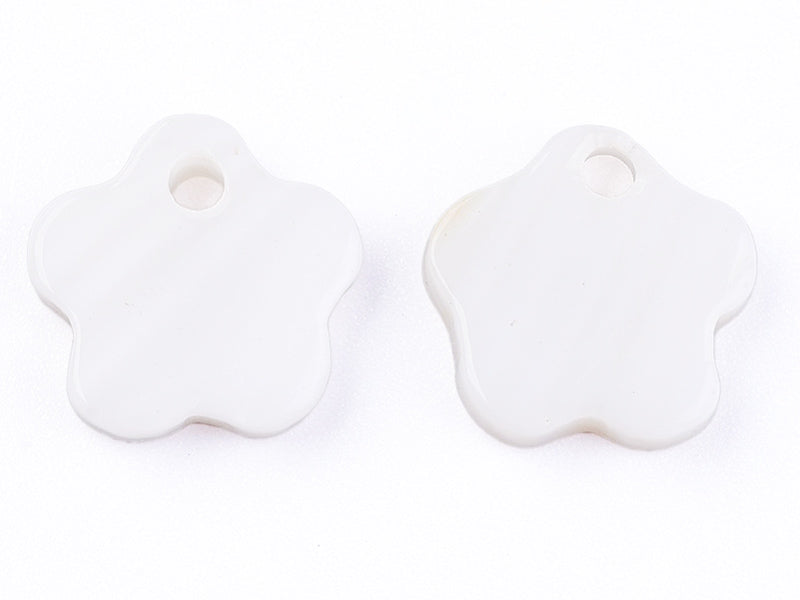 achat Lot de 10 breloques - fleur - Coquillage naturel - 13 mm
