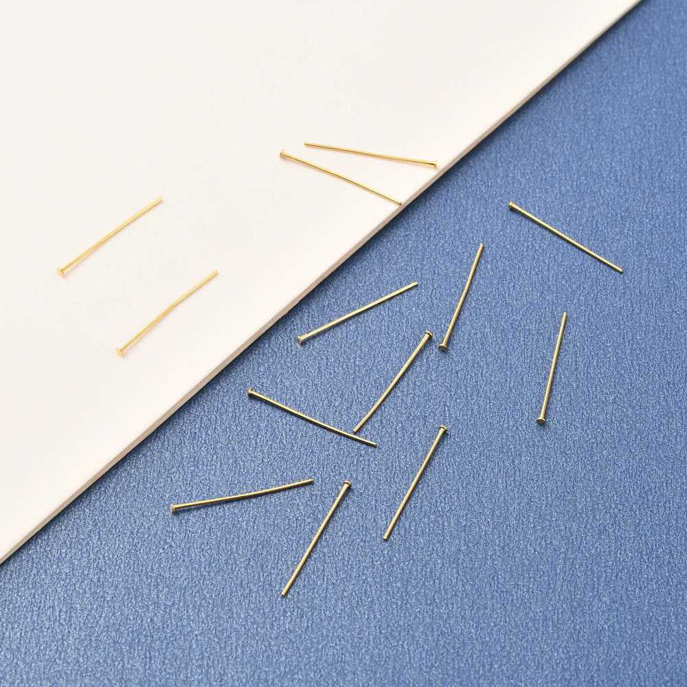 Achat Lot de 50 clous à tête plate - Doré à l'or fin 18K - 19 mm