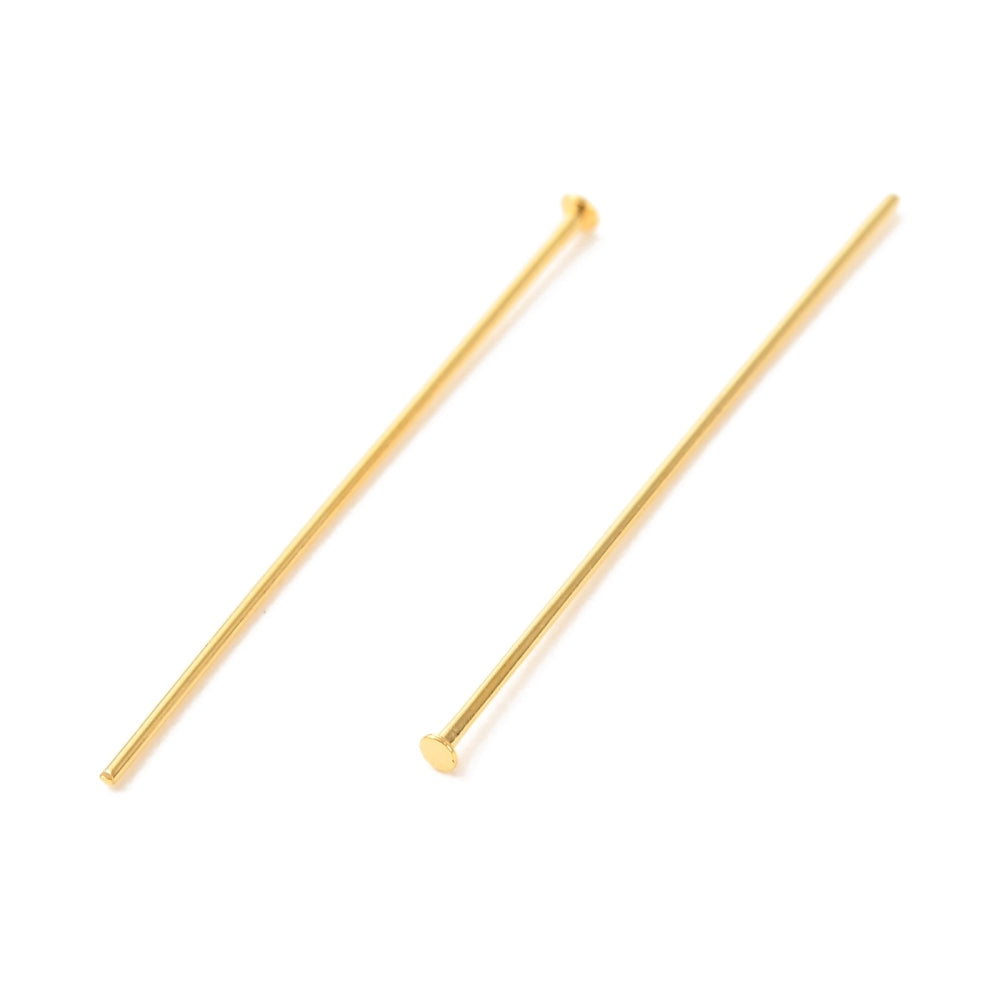 achat Lot de 50 clous à tête plate - Doré à l'or fin 18K - 25 mm