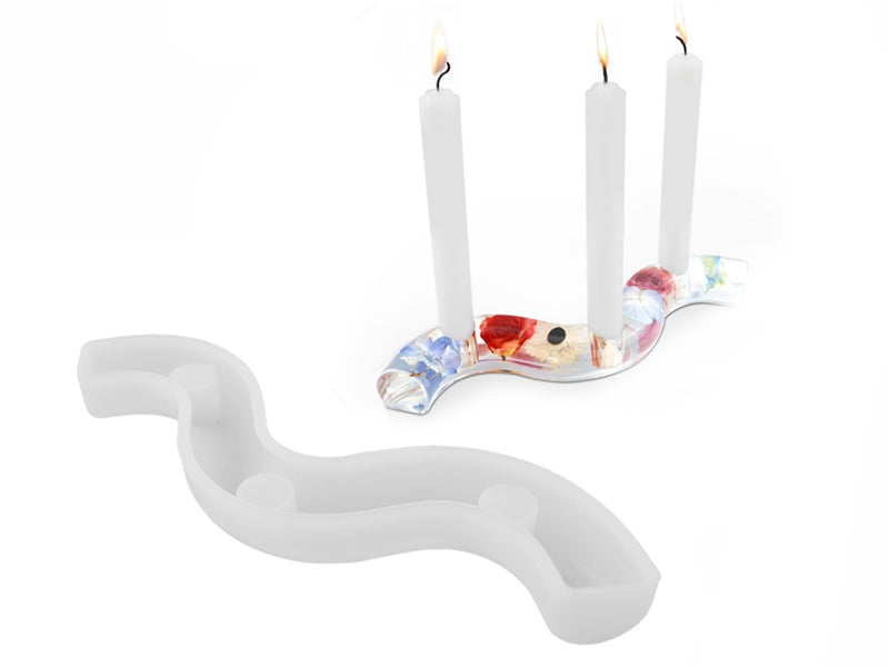 Achat Moule en silicone - Support pour 3 bougies