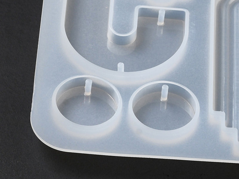 achat Moule en silicone - Formes géométriques abstraites pour boucles d'oreilles