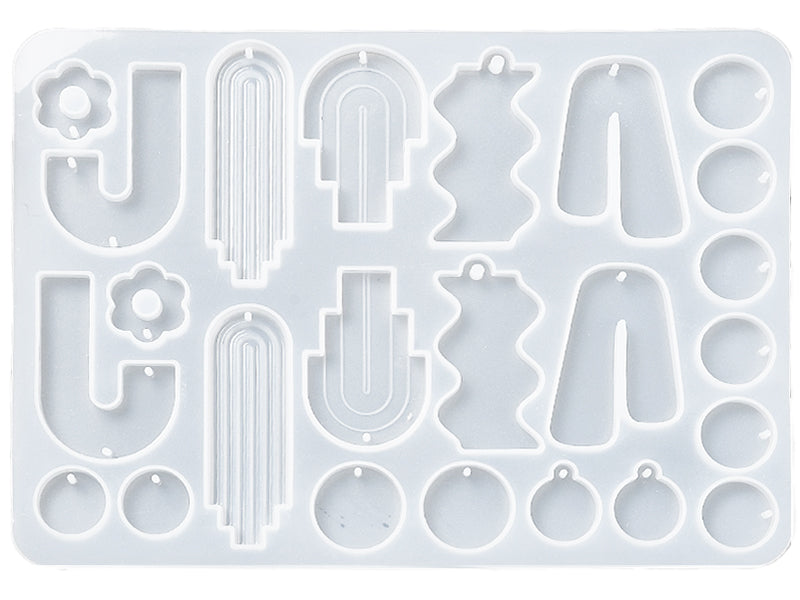Achat Moule en silicone - Formes géométriques abstraites pour boucles d'oreilles