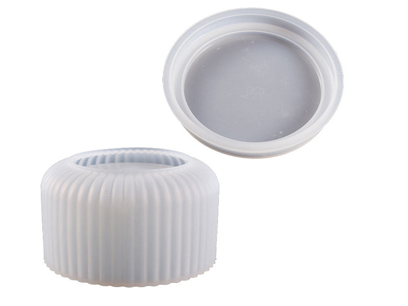 Achat Moule silicone - Boîte striée et couvercle - 11 cm
