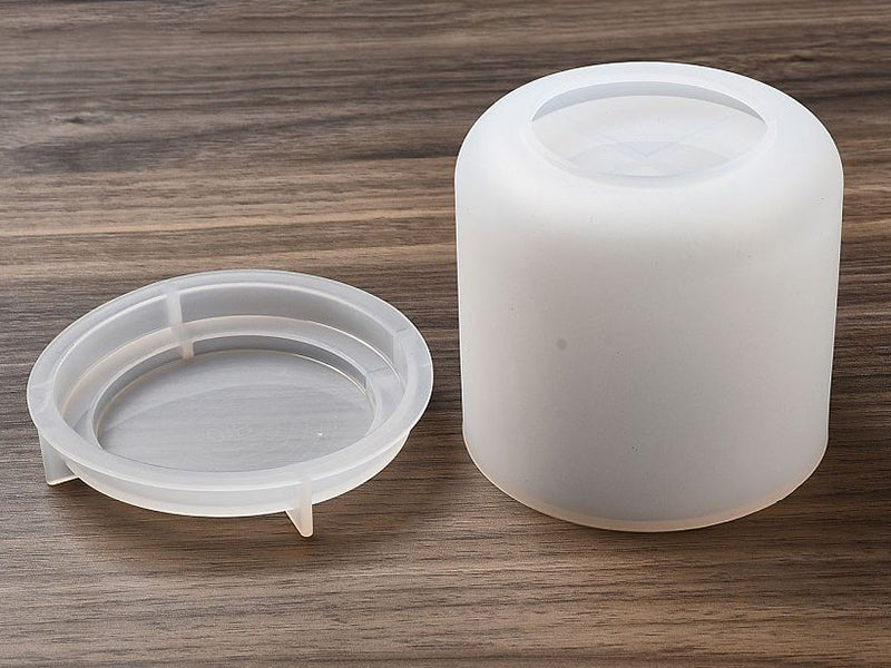 achat Moule silicone - Boîte lisse et couvercle - 8 cm