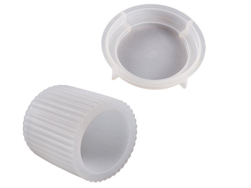 achat Moule silicone - Boîte striée et couvercle - 8 cm