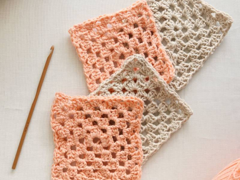 achat Kit DIY Mercerie - Mon sac en granny squares - Pêche