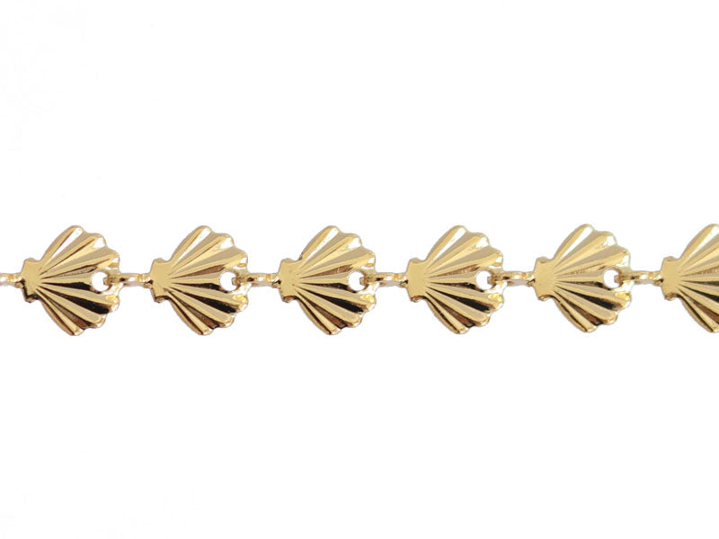 Achat Chaîne coquillage - Doré à l'or fin 18k