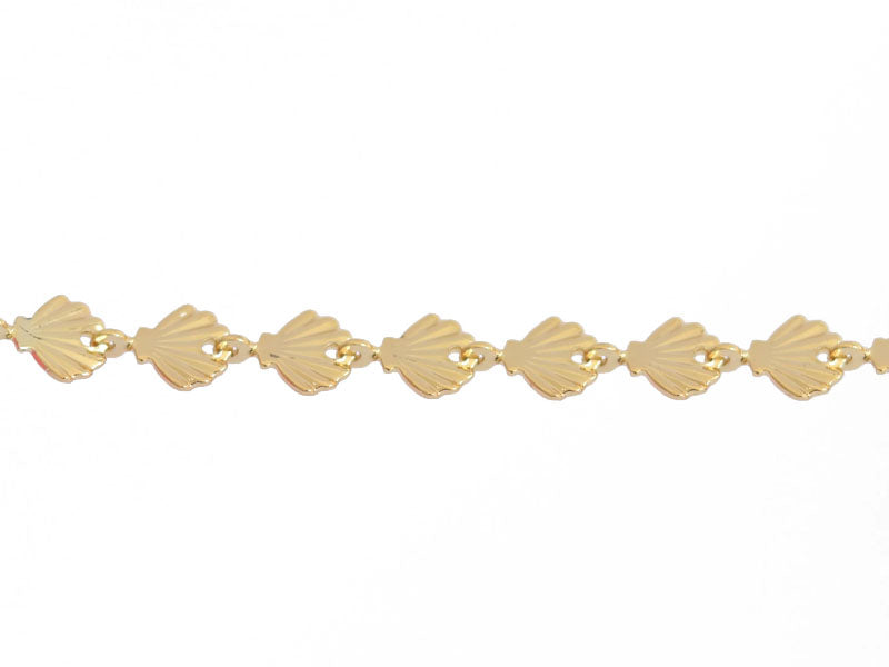 achat Chaîne coquillage - Doré à l'or fin 18k
