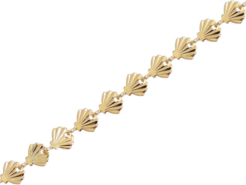 Achat Chaîne coquillage - Doré à l'or fin 18k