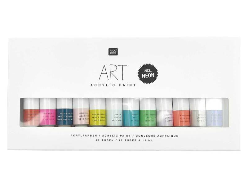 Achat Set de 12 tubes de peinture acrylique - Fashion