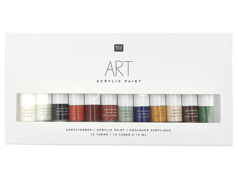 Achat Set de 12 tubes de peinture acrylique - Terre