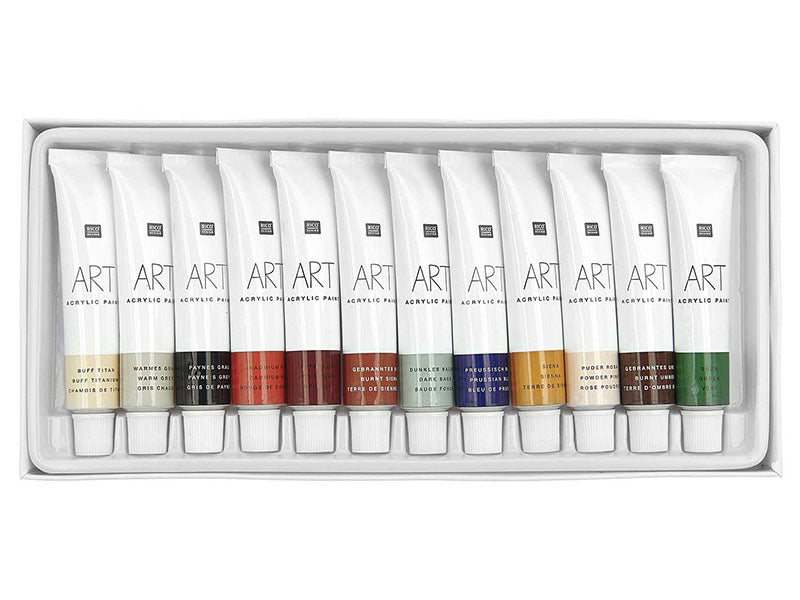 achat Set de 12 tubes de peinture acrylique - Terre