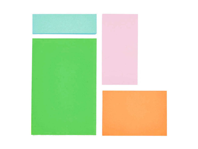 achat 100 notes adhésives pastels - 50 mm