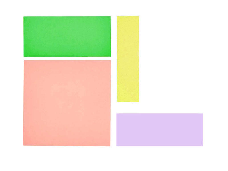 Achat 100 notes adhésives pastels - 75 mm