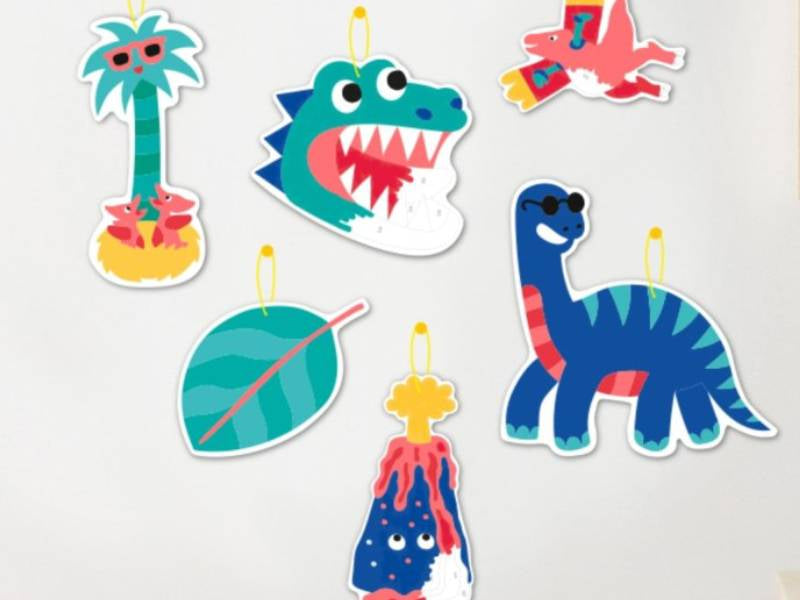 achat Paint Box 6 décos en peinture numéros - Dinos