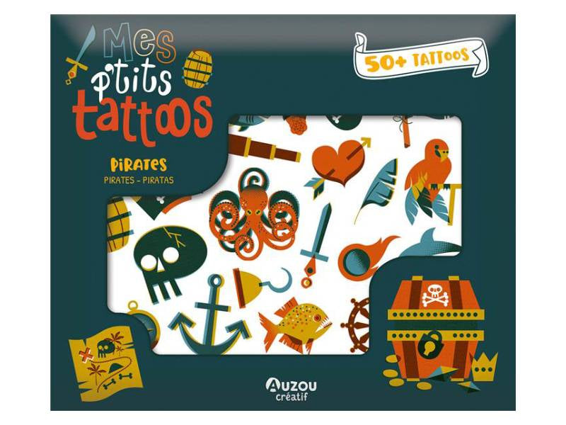 Achat Tatoutages Pirates - Mes p'tits tattoos