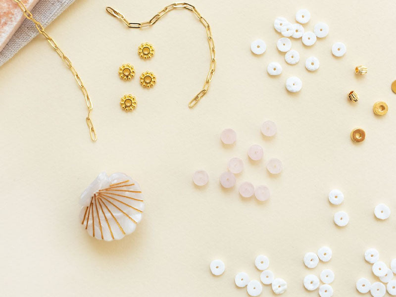achat Kit DIY Bijouterie - Mon collier en perles heishi et Quartz