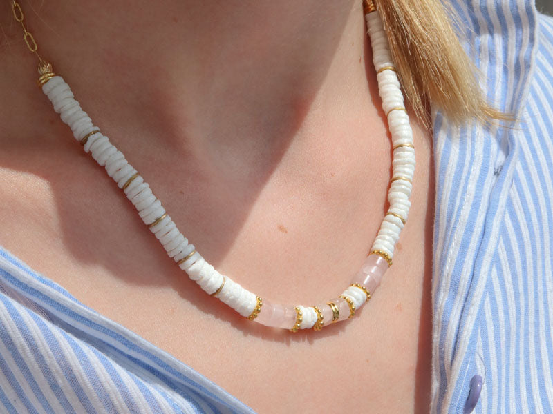 achat Kit DIY Bijouterie - Mon collier en perles heishi et Quartz