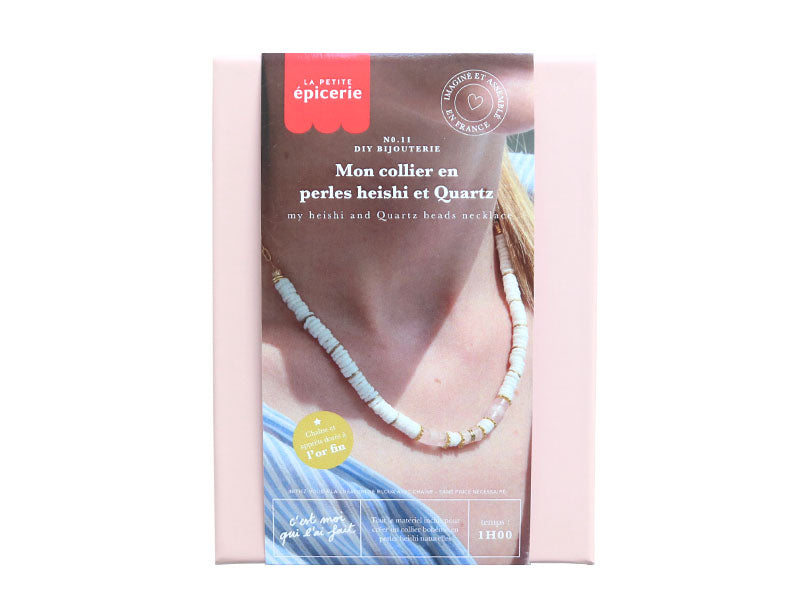 Achat Kit DIY Bijouterie - Mon collier en perles heishi et Quartz