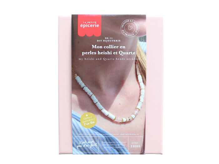 Achat Kit DIY Bijouterie - Mon collier en perles heishi et Quartz