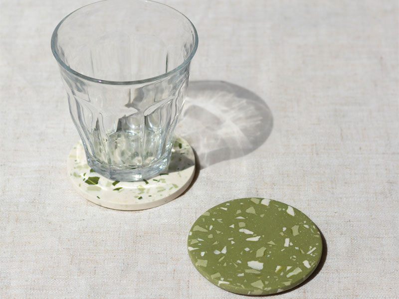 achat Kit DIY Home Déco - Mes dessous de verre terrazzo en Jesmonite - Vert