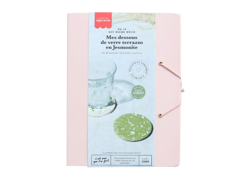 Achat Kit DIY Home Déco - Mes dessous de verre terrazzo en Jesmonite - Vert