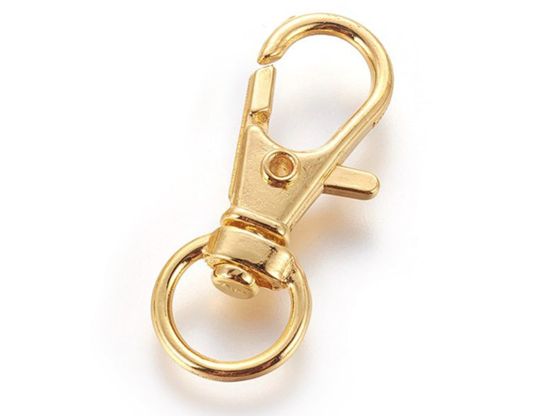 Achat Petit fermoir mousqueton pour bijoux de téléphone 30 x 11 mm - couleur or