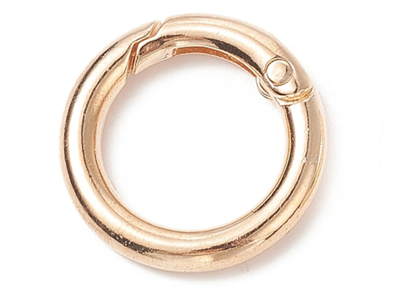 Achat Fermoir mousqueton rond pour bijoux de téléphone - doré - 25 mm