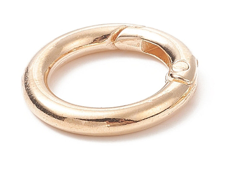 Achat Fermoir mousqueton rond pour bijoux de téléphone - doré - 25 mm