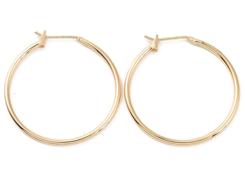 Achat Paire de créoles - Doré a l'or fin 18K - 30 mm