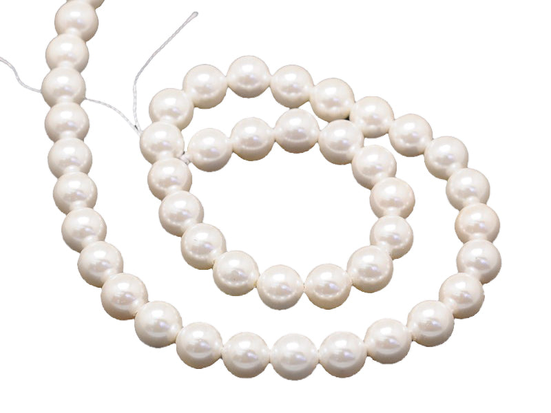 Achat 20 perles rondes effet culture - 6 mm