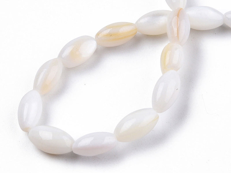 Achat 20 perles de culture - forme grain de riz - 7,5 x 4 mm