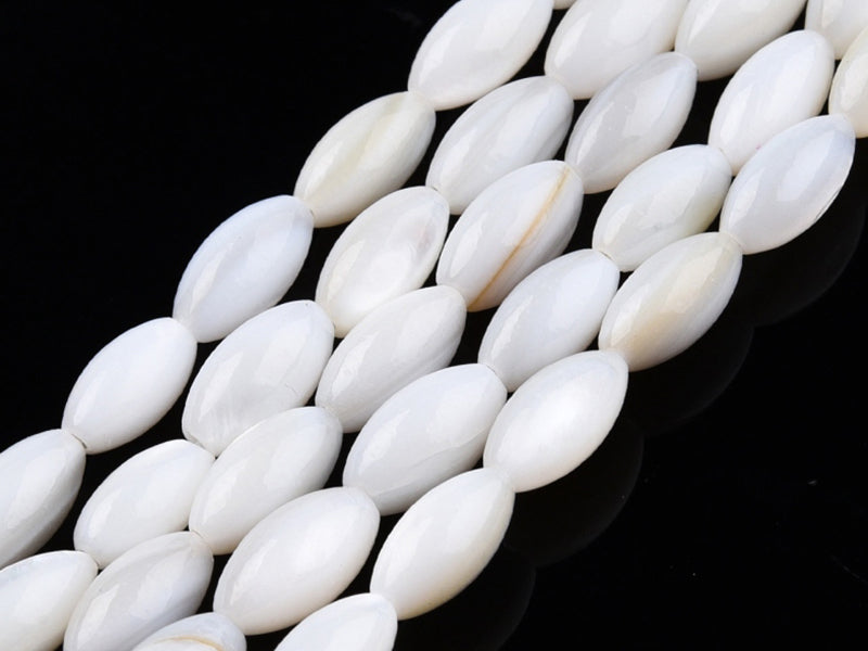 achat 20 perles de culture - forme grain de riz - 7,5 x 4 mm