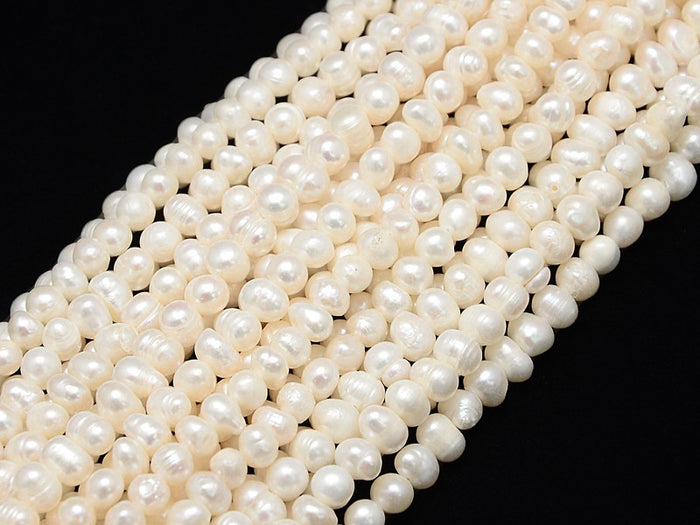 Achat 20 perles de culture - forme graine - 5 mm environ