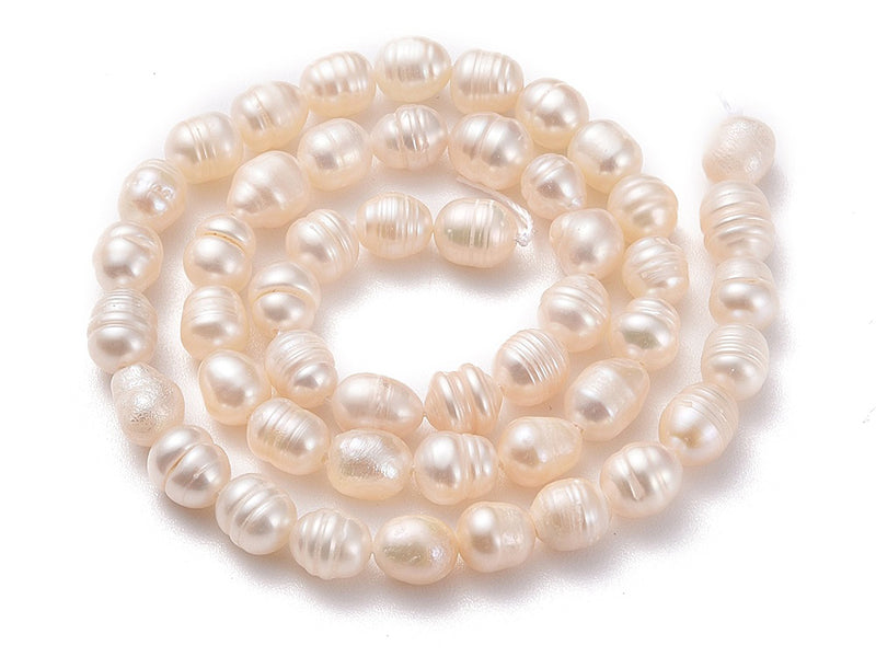 Achat 20 perles d'eau - forme graine - 6 mm environ