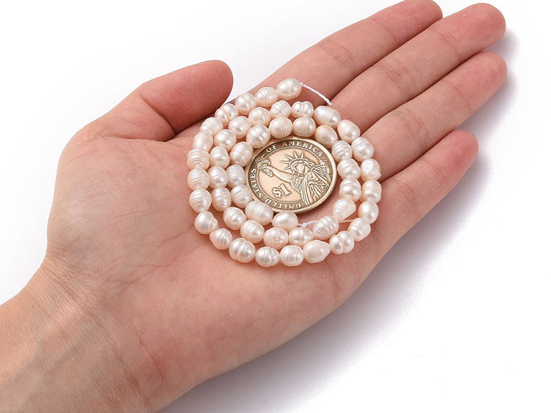 achat 20 perles d'eau - forme graine - 6 mm environ