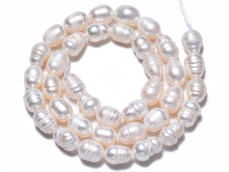 achat 20 perles de culture forme grain de riz - 10 mm env