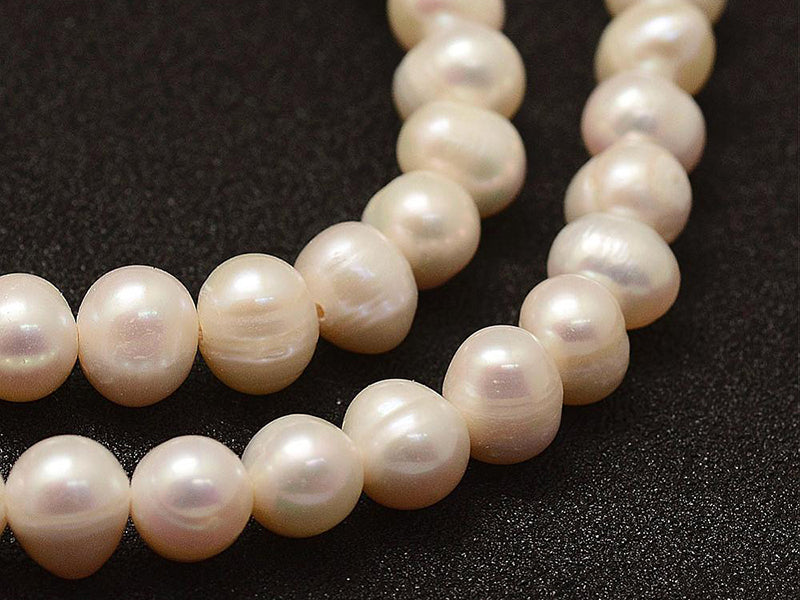 achat 20 perles de culture - forme graine - 7 mm environ