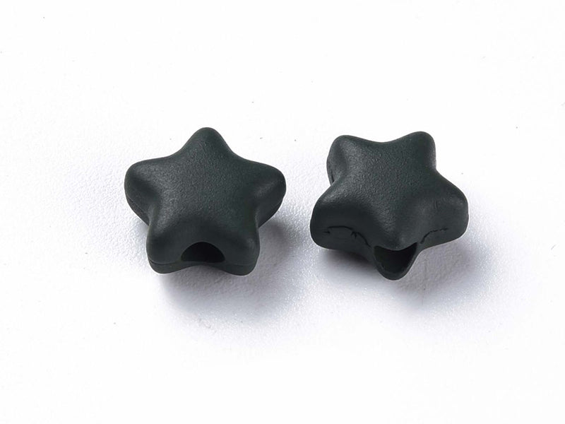 Achat 20 perles étoiles acryliques - Couleurs mattes - 9 mm