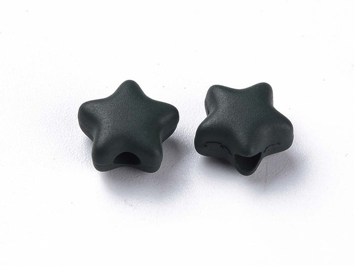 Achat 20 perles étoiles acryliques - Couleurs mattes - 9 mm