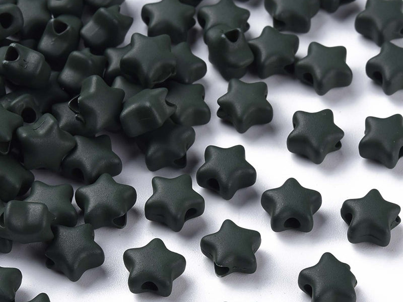achat 20 perles étoiles acryliques - Couleurs mattes - 9 mm