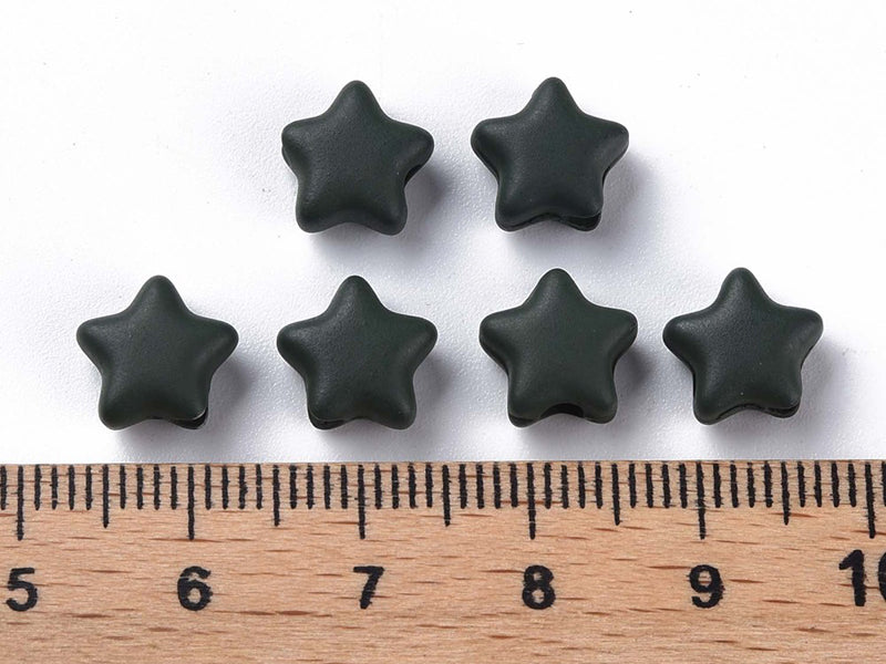 achat 20 perles étoiles acryliques - Couleurs mattes - 9 mm
