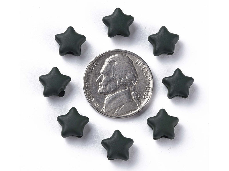 achat 20 perles étoiles acryliques - Couleurs mattes - 9 mm