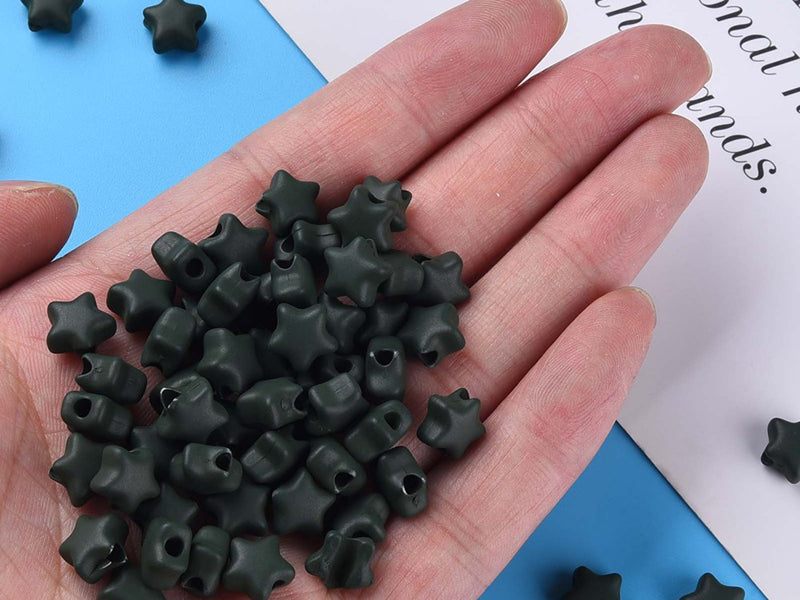 achat 20 perles étoiles acryliques - Couleurs mattes - 9 mm