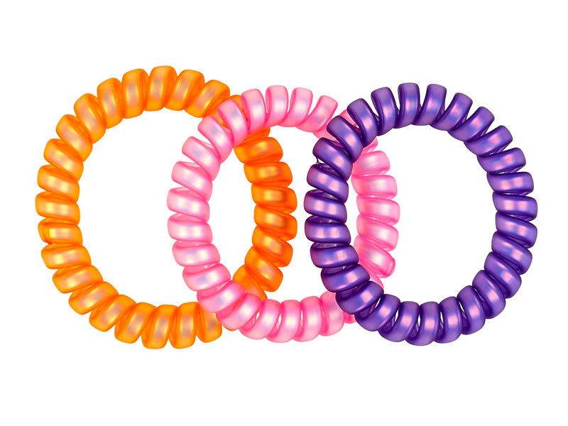Achat Lot de 3 élastiques twister Beatricia - Orange, rose et violet