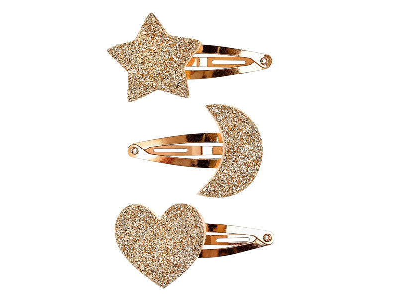 achat Lot de 3 barrettes Penelope - Étoile, coeur et lune